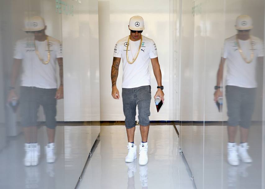 Concentrato, sereno o pensieroso: con quale stato d&#39;animo si star preparando Hamilton, ad affrontare l&#39;ultima tappa del Mondiale 2014 di F1? (Getty Images)